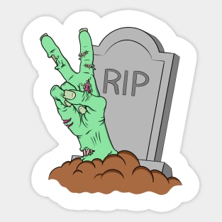 Zombie Peace sign Sticker